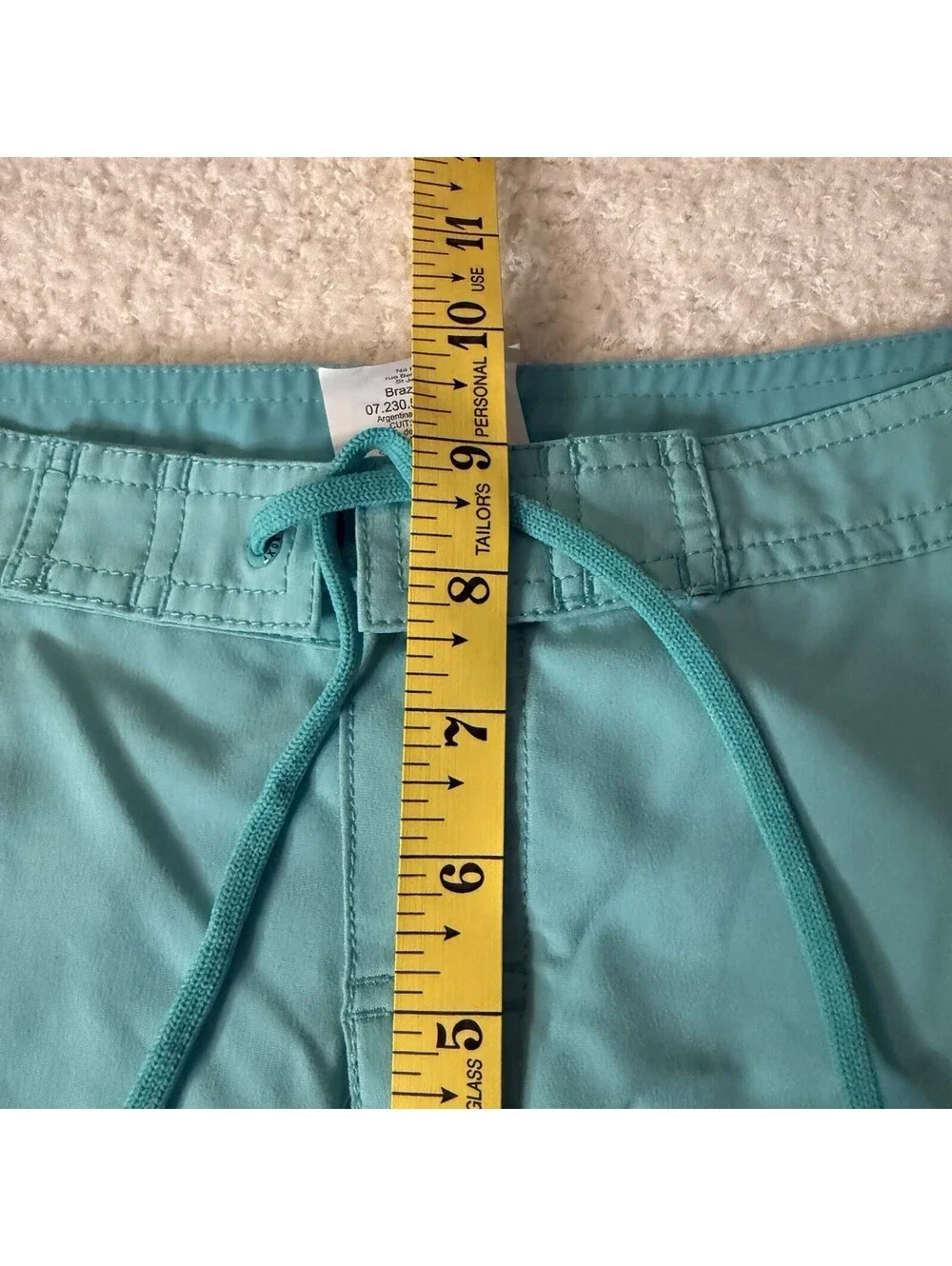 Roxy Women’s Board Shorts Aqua Blue Swim Surf Size L/G 34 Waist